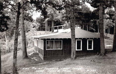 Cabin at Thunder Bay Lodge, Remer Minnesota, 1955