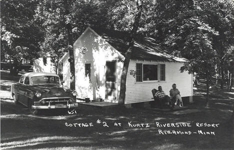Kurtz Riverside Resort, Richmond Minnesota, 1961