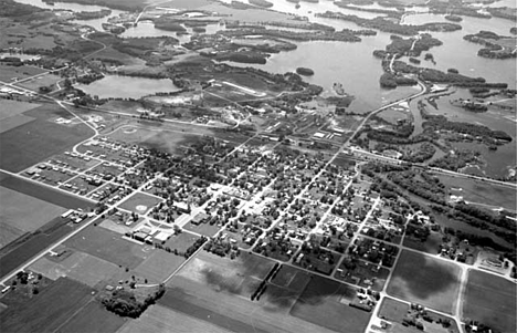Aerial view, Richmond Minnesota, 1981