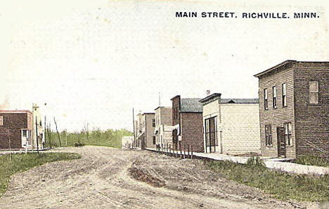 Main Street, Richville Minnesota, 1909