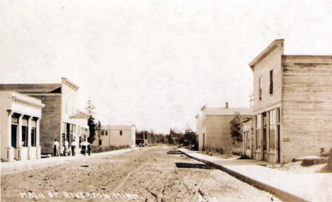 Main Street, Riverton Minnesota, 1910's?
