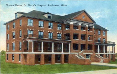 Nurses Home, St. Mary's Hospital, Rochester Minnesota, 1910's?