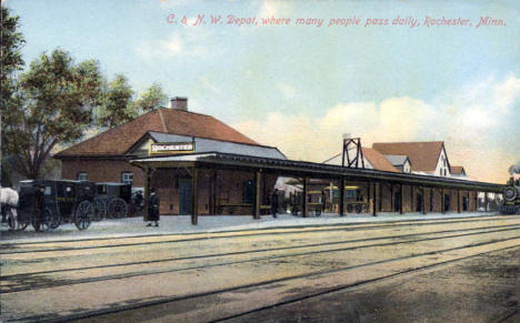 C. & N.W. Depot, Rochester Minnesota, 1910's?