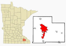 Location of Rochester Minnesota