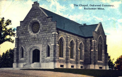 Chapel, Oakwood Cemetery, Rochester Minnesota, 1914