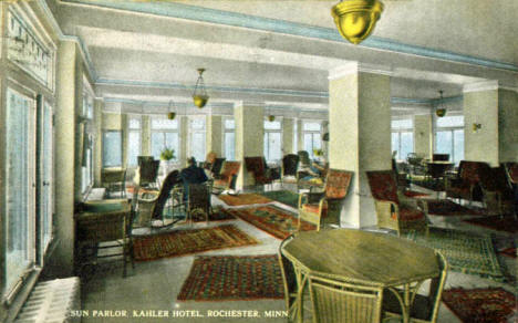 Sun Parlor, Kahler Hotel, Rochester Minnesota, 1915