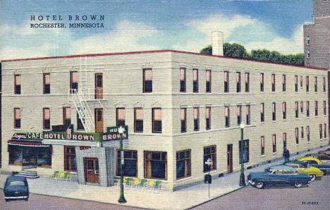 Hotel Brown, Rochester Minnesota, 1953