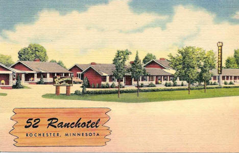 52 Ranchotel, Rochester Minnesota, 1950's