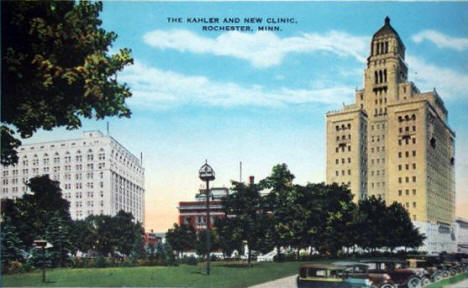 The New Clinic & The Kahler, Rochester Minnesota, 1929