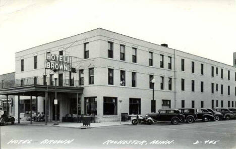 Hotel Brown, Rochester Minnesota, 1940's