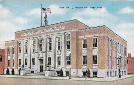 City Hall, Rochester Minnesota, 1940's