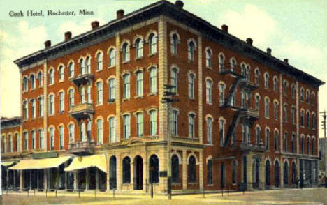 Cook Hotel, Rochester Minnesota, 1910's