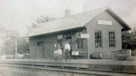 Railroad Depot, Ronneby Minnesota, 1910