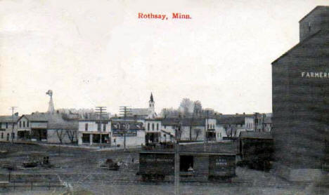 General view, Rothsay Minnesota, early 1920's