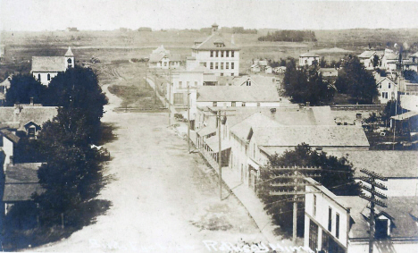Street scene, Rothsay Minnesota, 1910's