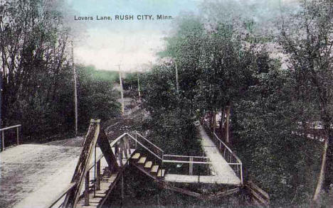 Lovers Lane, Rush City Minnesota, 1909