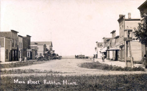 Main Street, Ruthton Minnesota, 1909