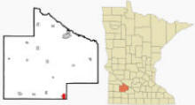 Location of Sanborn Minnesota