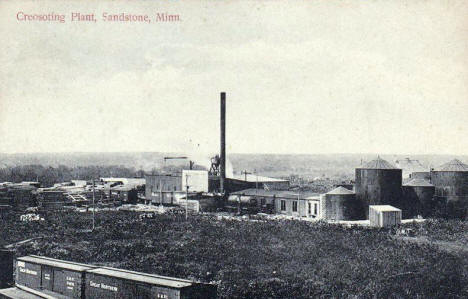 Creosoting Plant, Sandstone Minnesota, 1910's