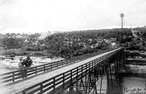 Bridge across Kettle River near Sandstone Minnesota, 1908