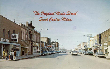 Main Street, Sauk Centre Minnesota, 1974