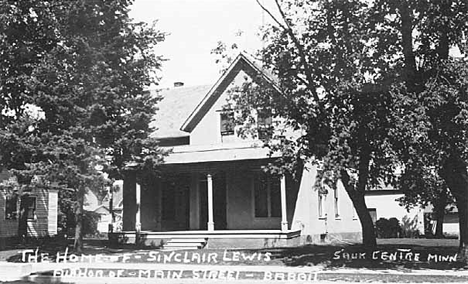 Home of Sinclair Lewis, Sauk Centre Minnesota, 1925