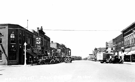 Main Street, Sauk Centre Minnesota, 1940