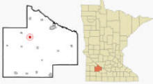 Location of Seaforth Minnesota