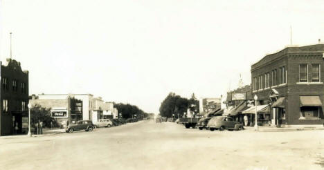 View of Downtown Sebeka Minnesota, 1946