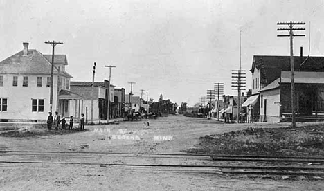 Main Street, Sebeka Minnesota, 1914