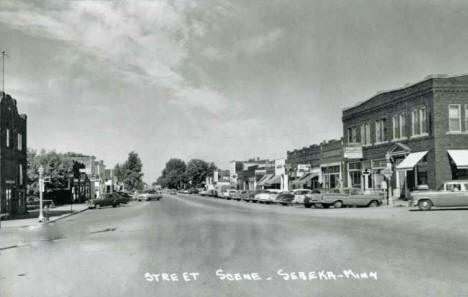 Street scene, Sebeka Minnesota, 1950's