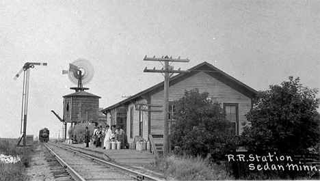 Railroad Station, Sedan Minnesota, 1900