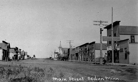 Main Street, Sedan Minnesota, 1900