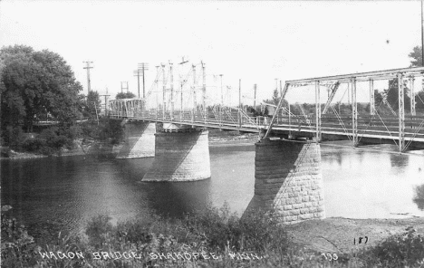 Wagon Bridge, Shakopee Minnesota, 1910's