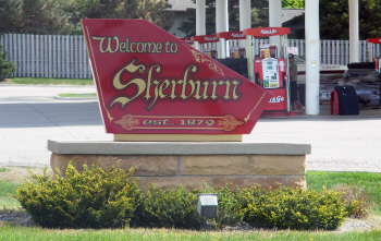Welcome sign, Sherburn Minnesota