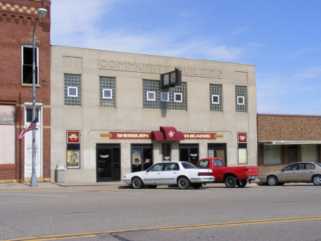 Former Community Building, now Sherburn Theatre, Sherburn Minnesota, 2014