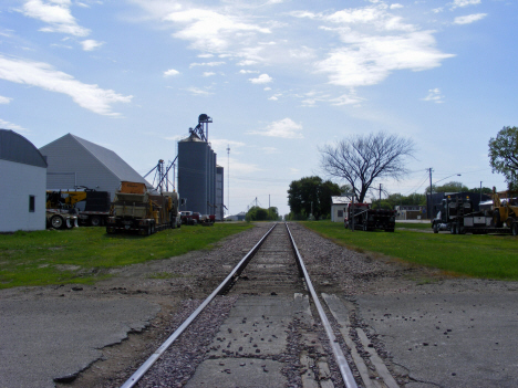 Railroad tracks and elevators, Sherburn Minnesota, 2014