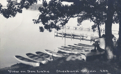 View on Fox Lake, Sherburn Minnesota, 1922