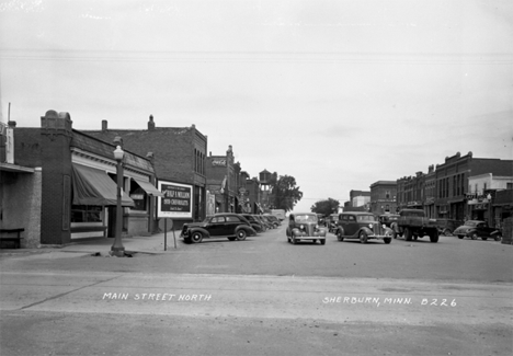 Main Street North, Sherburn Minnesota, 1939