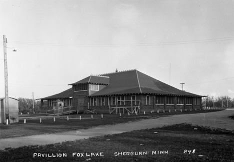 Pavillion at Fox Lake, Sherburn Minnesota, 1940
