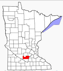 Location of Sibley County Minnesota