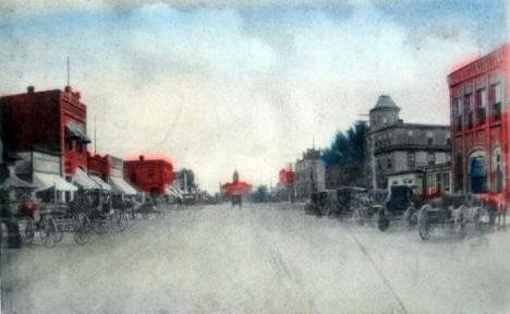 View South on Main Street, Slayton Minnesota, 1907