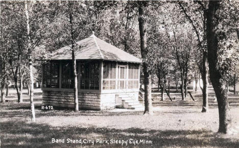 Band Stand, City Park, Sleepy Eye Minnesota, 1940's?