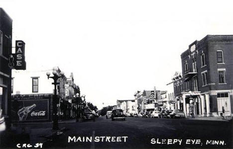 Main Street, Sleepy Eye Minnesota, 1940's