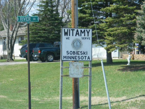 Street sign, Sobieski Minnesota, 2009