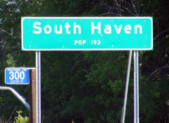 South Haven Minnesota population sign