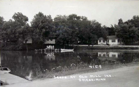 Scene at Old Mill Inn, Spicer Minnesota, 1940's
