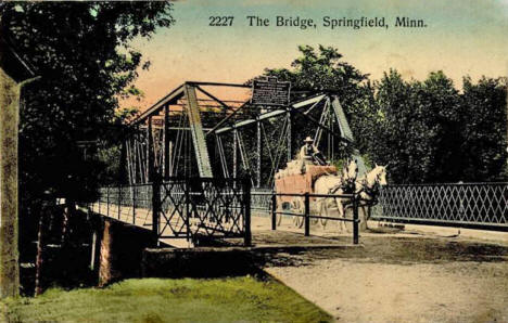 The Bridge, Springfield Minnesota, 1912