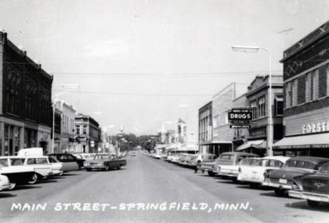 Main Street, Springfield Minnesota, 1964