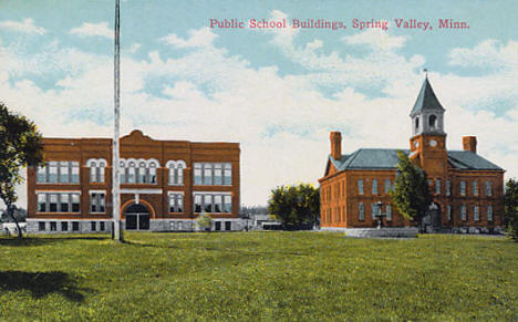 Public School Buildings, Spring Valley Minnesota, 1910